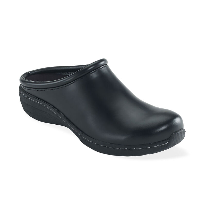 Aetrex Womens Robin Slip Resistant Clogs Black Box - YG0Hv7A44